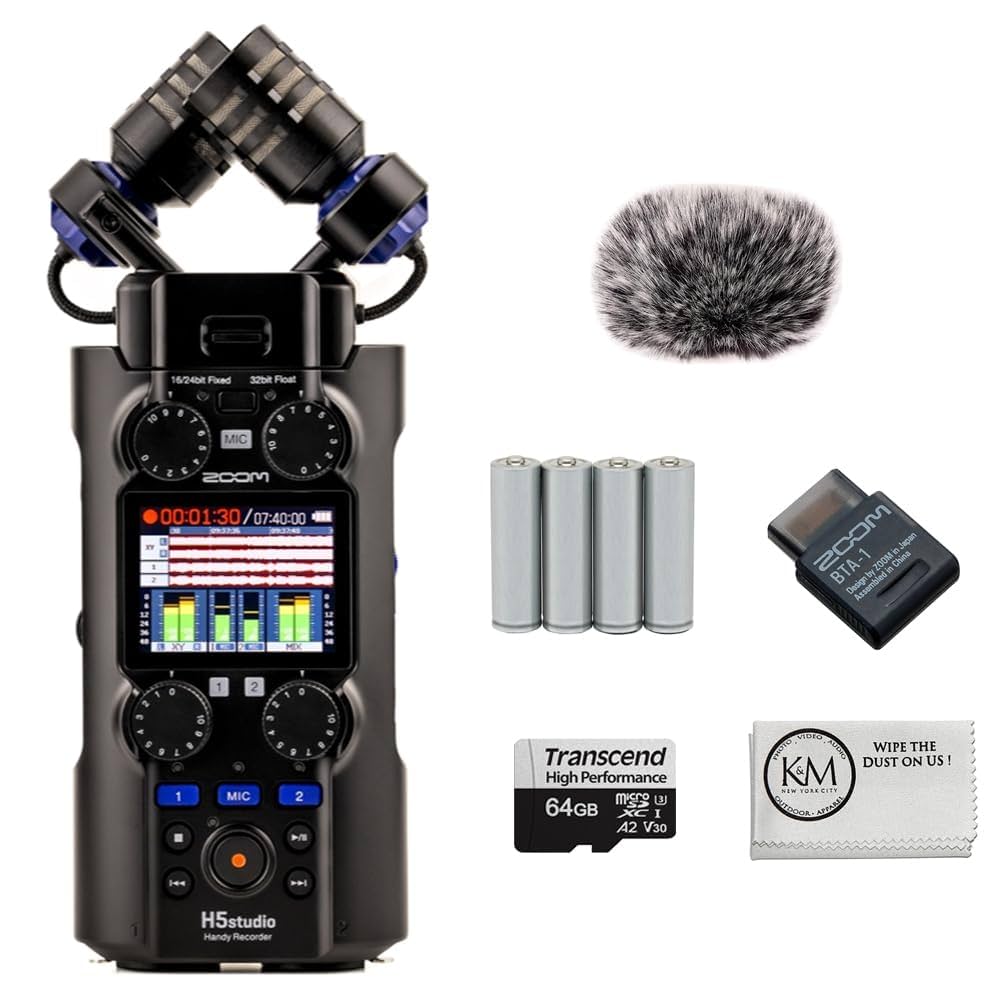 Amazon.com: Zoom H5studio Handy Recorder Bundle BTA-1